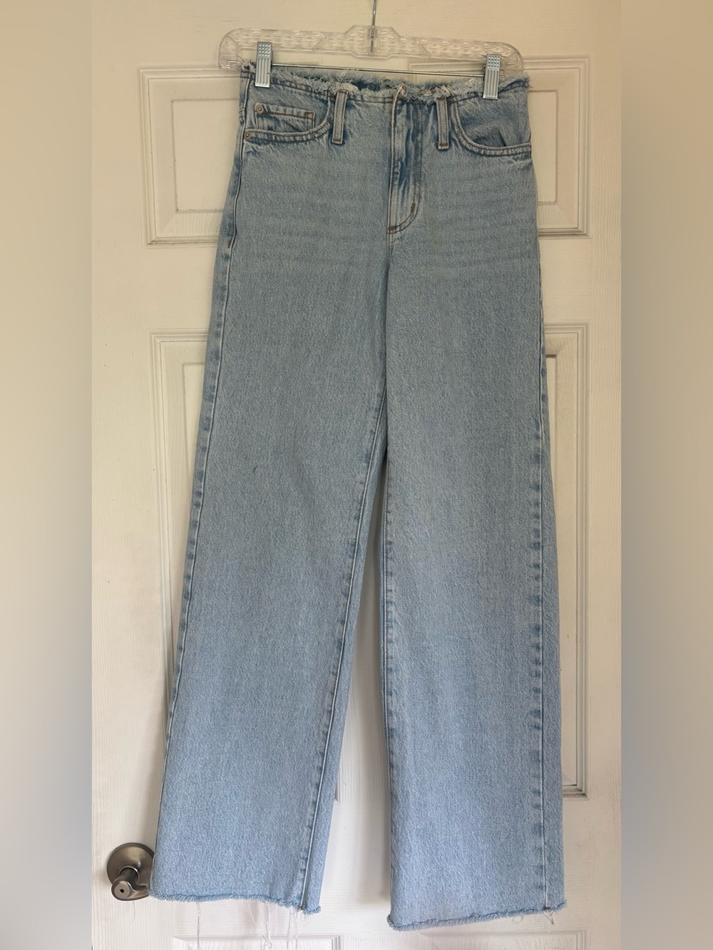 Garage Light Blue Straight Leg Women's Jeans